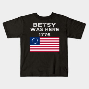 American Betsy Ross Flag Victory 1776 Kids T-Shirt